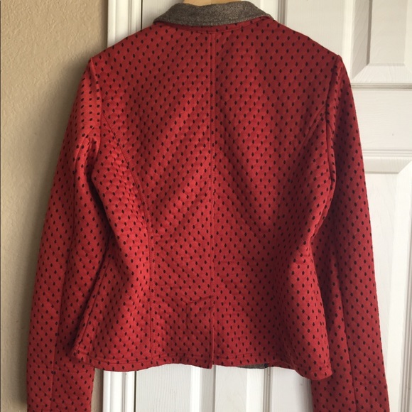 Free People Diamond Textured Knit Polka Dot Blazer - Picture 4 of 5